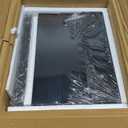 QEEIG Bathroom Shelves Over Toilet - Wall Mounted Floating Shelves Toilet Paper Storage Small Farmhouse Decor Shelf 16 inch Set of 3, Black (019-B3)