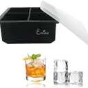 SILICONE 4 SQUARE ICE CUBE TRAY