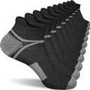 suaskk Men's Ankle Athletic Cushioned Anti-Blister Running Socks 5 Pairs | Comfort and Breathable, Moisture Wicking XL