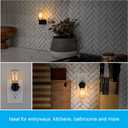 GE Vintage LED Edison Night Light, Plug-in, Dusk to Dawn, Farmhouse Decor, Mood Lighting, Home Decor, Ambient Lighting, LED Lights for Bedroom, Bathroom, Kitchen, Hallway, Black, 2 Pack, 71349