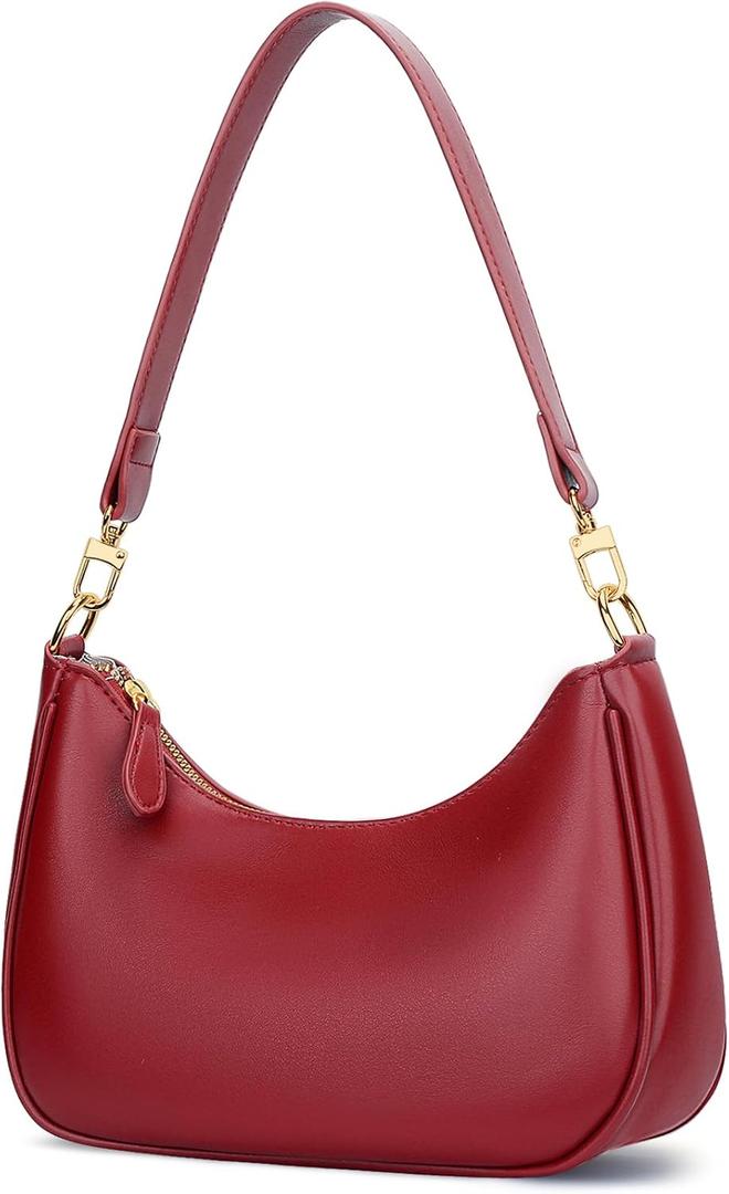 KKXIU Shoulder Bag for Women Cute Hobo Purses and Handbags Retro Clutch Underarm Purse | Cute, Retro, Cute, Retro (Red)