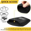 2 Pcs Open Top Handcuff Case, Handcuff Pouch for Duty Belt Accessories, Compact Cuff Holder Holster for Standard Chain/Hinge Handcuffs Security Guard Equipment