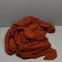 Snowkingdom 6PCS 10Ft Terracotta Cheesecloth Table Runner Bulk, 120inch Long Rust Cheese Cloth Boho Gauze Runner for Wedding Bridal Shower Rustic Sheer Fall Thanksgiving Table Decorations