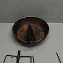 3" Deep Metal Bird Bath for Outdoors, Removable 13" Dia Bowl with Stable Upgrades Stake, Easy to Clean Birdbaths for Garden Yard Lawn Decor 1.4 Gallon