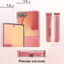 Foluu Clear Case for Samsung Galaxy Z Flip 7, Slim Fit Hard PC Back Bumper Protective Shockproof Scratch Resistant Case for Samsung Galaxy Z Flip7 5G 2025