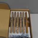 Goo-Ki 6 Pack 5 Inch Antique Brass Cabinet Pull Handle  Decorative Grooved Texture & Non-Slip Grip for Farmhouse/Industrial Cabinetry (5" Center to Center)