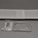 Expandable Cabinet Shelf Organizer Storage Spice Rack Shelves for Kitchen Stackable Adjustable Pantry Cupboard Bathroom Countertop Desktop(1Pack/White/Medium-with Hole)