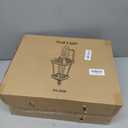 YSN 2 Pack Dusk to Dawn Outdoor Light Fixture Wall Mount Porch Lights Weather Resistant Exterior Sconce Light, Waterproof Wall Lantern for Porch, Garage, Backyard, Walkway, E26 Socket, Brown