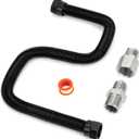 Stanbroil 3/4" x 24" Non-Whistle Flexible Flex Gas Line for Natural Gas or Liquid Propane Fire Pit and Fireplace