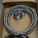 MUCO Stainless Fuel Line kit QFF0004SS Flexible Braided Lines Stainless Steel Compatible with Chevy Silverado 1500 Crew Cab/Short/Long Bed V8 Gas Engine 2004 2005 2006 2007 Quick Fix Kit CrewCab