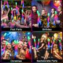 HONLYNE 46 PCS Foam Glow Sticks with 3 Modes Colorful Flashing, Foam Light Up Sticks, LED Light Sticks, Glow Sticks Party Pack for Halloween, New Year, Wedding, Raves, Concert, Christmas