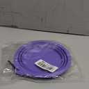 Collapsible Travel Pet Bowl with Carabiner for Dogs and Cats, Portable Silicone Pet Bowl for Waking, Hiking and Traveling (Purple)