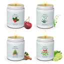 Christmas Candles Gift 4 Pack Set,Winter Holiday Soy Wax Candles with Christmas Tree Scent,Festive Winter Aromatherapy Candles for New Year Christmas Eve Home Decoration (Xmas Tree Series 4 Pack)