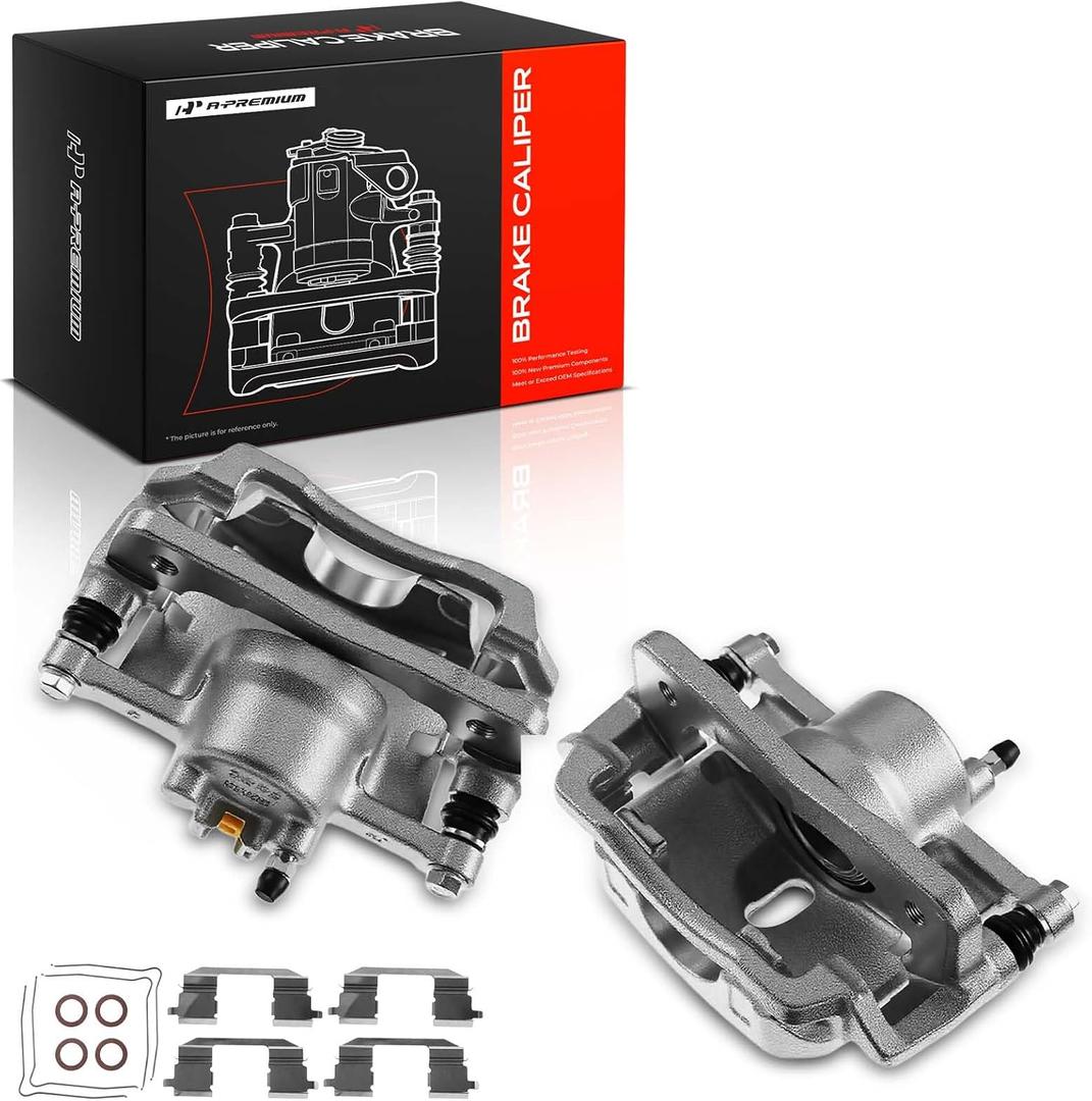 A-Premium Front Left and Right Side Disc Brake Caliper with Bracket