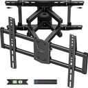 USX STAR Full Motion TV Wall Mount 24 inch Studs for Most 42-86 Inch TVs, Adjustable TV Wall Mount Swivel and Tilt, Loading 110 LBS, Max VESA 600x400mm, Fits 16", 18", 24" Studs