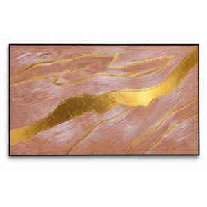 VAYIMDH Canvas Abstract Art Gold Large Wall Decorations for Living Room Gold Foil Abstract Wall Hanging Oil Painting for Office 29"x 58" Home Decor