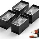 Furniture Risers, Tclouda Bed/Sofa/Desk/Table/Chair Leg/Fridge Lifts to 1.5, 3 and 4 in, Rectangle Adjustable Risers Blocks for Extenders, Heavy Duty Supports Up to 1300 Lbs, 3 in-Black-Rectangle