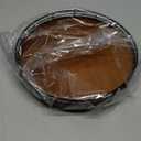 Farmhouse Oak 10" Lazy Susan Turntable Organizer for Cabinet, Round Wooden Lazy Susan Organization and Storage for Dining Table, Pantry, Kitchen, Countertop, Cupboard,Home Decor, Walnut Wood