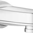 Metal Pull Down Bathtub Spout with Diverter, 5-1/4" Length, Repair Part Tub Spout, Rebuilt with RP33794& RP12307, Chrome