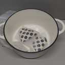 Enameled Cast Iron Dutch Oven - Umite Chef 5QT Pot with Lid & Cotton Potholders - Heavy-Duty Cookware for Bread Baking, Braising, Stews, Roasting(Cream White)