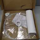 White Lamp Shade, Large Drum Lampshade 13" Top x 13" Bottom x 11" High (Spider), Replacement Lamp Shade Natural Linen Hand Crafted for Table Lamps Floor Lamps Chandelier Lamp, Easy Assembly Required