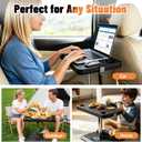 Car Desk for Laptop, Portable Car Table Tray for Front/Rear Passenger Seat, Height Adjustable Laptop Desk for Travel, Work & Eating