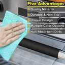 Royleath Refrigerator Door Handle Covers, 6PCS, Leather Kitchen Appliance Handle Covers, Keep Your Fridge Microwave Oven Stove or Dishwasher Clean, Stains Dirty Oils, Timesaver, Kitchen Decor (Black)