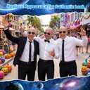 Mepase Halloween Bald Cap with Glasses Bald Head Wig Cap Party Costume Accessories for Adults Women Men Cosplay