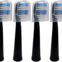 12-Pack Replacement Toothbrush Heads for Dnsly Fairywill FW507/FW508/FW917/FW909/FW949/FW958/FW507B/FW908/FW610/FW659/FW719/FW910 KIPOZI Sboly Sonic Electric Toothbrush (Black)