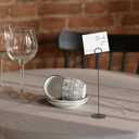Urban Deco 36PK Table Number Holders Place Card Holders 12 Inch Table Card Holders Steel Card Holders for Photos, Food Signs, Memo Notes, Weddings, Restaurants, Birthdays (Black 36PK)