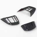 HIGH FLYING Carbon Grain Car Interior Accessories Steering Decoration Trim ABS 3pcs for Subaru WRX STI 2016 2017 2018 (NOT Fit Turbo CVT)