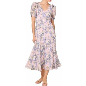 ASTR The Label Women's Jessenia Dress, Lilac Floral, M