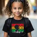 hrcfbk Toddler Baby Boys Girls Juneteenth T-Shirt Short Sleeve Black History Freedom Day Kids Shirt