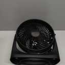 Amazon Basics Air Circulator Desk Fan for Bedroom, Home and Office, 90-Degree Tilt Head, 3 Speed Settings, Cooling, 35 Watts, Black, 11.1"W x 6.3"D x 10.9"H