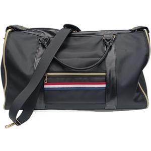 Compatible For Suit Travel Bag Convertible Garment Business Flight Luggage Duffel With Shoe Pouch Men Women(Black)