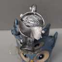 Solar Garden Statues Outdoor Decor, Watering Owl Statue Garden Decor, Resin Yard Decorations Outdoor for Patio, Porch, Balcony, Lawn Ornaments, House Warming Birthday Gifts for Mom Women Grandma (Js-blue)