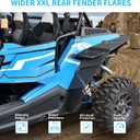 XXL Rear Fender Flares for Polaris RZR XP 1000/XP Turbo/4 2014-2023