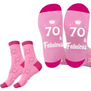 Birthday Gifts - Birthday Gift Ideas for Men Women Him Her Boys Socks,Stocking Stuffers,Warm Cozy Gift Ideas (Pink)