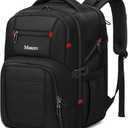 Mancro Dad Diaper Bag Backpack - Large Waterproof Travel Baby Bag for Men with Detachable Bottle Bag & Insulated Pocket, Black