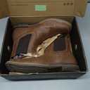 J's.o.l.e Ankle Cowboy Boots for Men Square Toe Chelsea Boots Mens Casual Retro Stylish Boots, 10