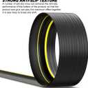 Jin&Bao Universal Garage Door Threshold Seal Strip 16FT Kit, Bottom Waterproof Rubber Weather Stripping ReplacementYellow, 1 Adhesive