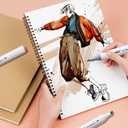 Vitoler Alcohol Markers,48 Colors Dual Brush Tip Art Marker for Adults Coloring Books, Permanent Drawing Markers for Artist Illustration Art Supplies