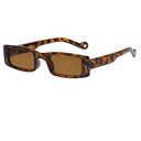 Women Men Fashion Retro Street Shot Glasses Unisex PC Frame Sunglasses Fashion Glasses Clear Lens (Brown, One Size)