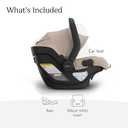 UPPAbaby Mesa V3 Infant Car Seat - Easy Installation + SmartSecure Technology - Attaches to Stroller | Base + Infant Insert Included - Declan (Oat Mlange)