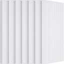 BUBOS 10 Pack Large Acoustic Panels,47.2" X 23.6" X 0.4" Acoustical Wall Panel,Self-Adhesive Sound Proof Foam Panels, Decorative Soundproof Wall Panels for Home Studio Office (White)