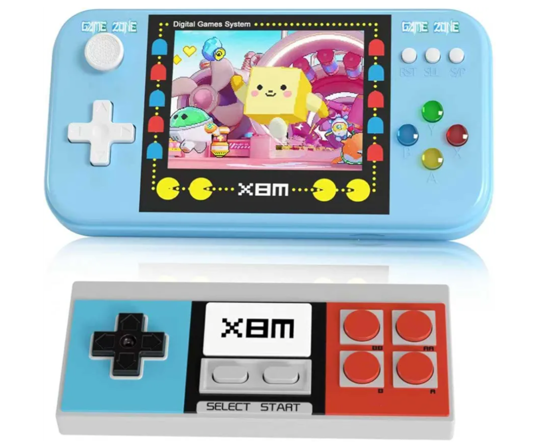 Handheld Retro Game Console with 3.0 Inch LED Screen 500 Classic FC Games, Built-in Rechargeable Battery, Portable Arcade - Ideal Festival & Birthday Gift