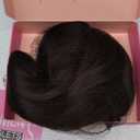 PANEWAY Hair Toppers For Women 20inch Long Wavy Curly Hair Topper Darkest Brown Clip In Synthetic Wiglets Hair Pieces For Women (20 Inch)