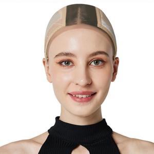 Lace Wig Cap for Women,Adjustable Wig Grip Cap with Velvet Band for Keeping Wigs In Place,Non Slip Caps Make Your Wigs Be Glueless(Nude)