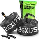 2 Pack 20/26x1.75/2.125 Bike Tube with 35mm Schrader Valve, Butyl 20/26x1.95 Inner Tube with 2PCS Levers, 20/26 X 1.75/2.125 Bicycle Tube Compatible with MTB, Cruisers, City Bike, Road Bikes