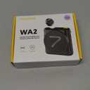 7RYMS WA2 Wireless Voice Amplifier for Teacher, Elderly with Magnetic Lavalier Mic, Personal Classroom Amplifier-Noise Canceling, 23H Working, 164ft Range, Mini Pa System for Teaching Tour Guide Yoga (Black)